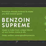 Monsoon Incense - Benzoin Supreme